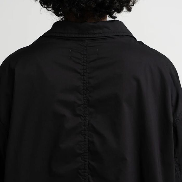 Garment Dyed Typewritter Oversized Jacket / Black