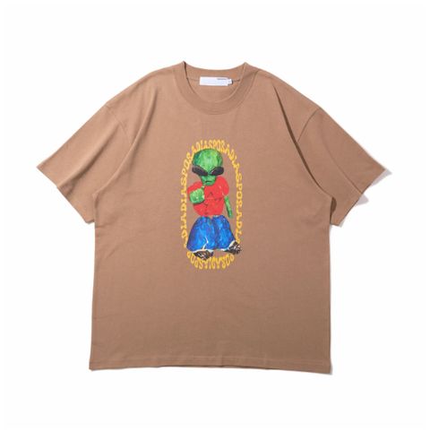 Aliens Tee / Latte /  シルクスクリーンプリントティー