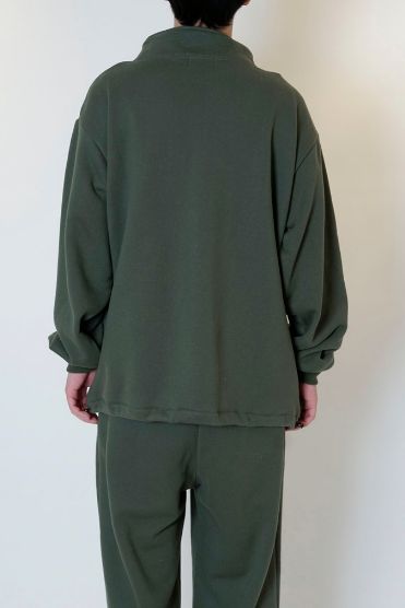 SWEAT PULLOVER / D.GREEN