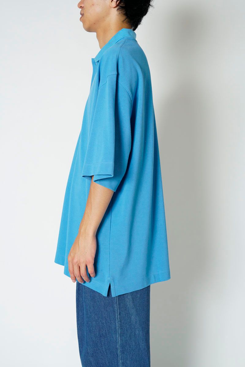 PIQUET POLO SHIRT / BLUE
