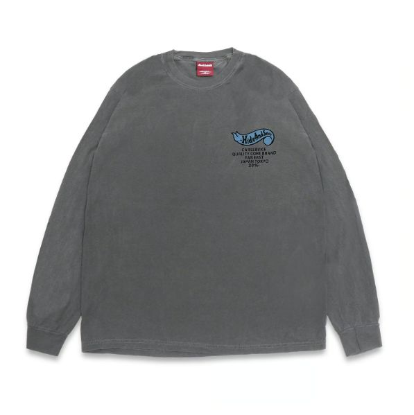 HIDEANDSEEK × CarService L/S Tee-2 (Back) / D-BLK / プリントロングスリーブティー