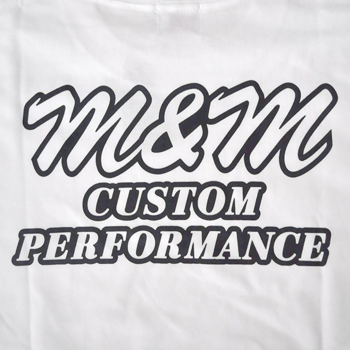 M&M CUSTOM PERFORMANCE - Edge Logo Tee / WHITE