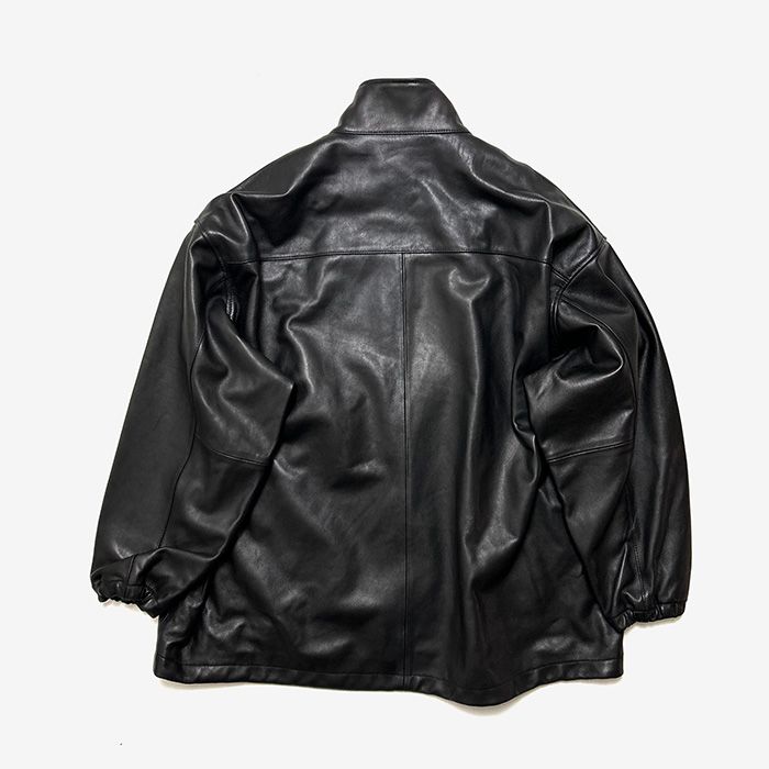 Graphpaper - Sheep Leather Track Blouson / Black | Stripe Online Store