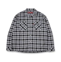 HideandSeek - Ombre Check L/S Shirt(24aw) / GRY / オンブレチェック 