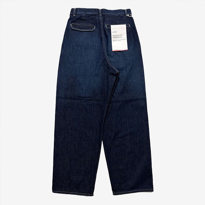 Unisex / Selvage Denim Two Tuck Pants -DARK FADE- / INDIGO DARK FADE