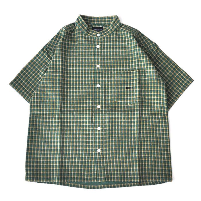 DESCENDANT - TETTY TEXTILE SS SHIRT / GREEN | Stripe Online Store