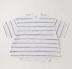 SUPER BIG MIX SIDE STRIPES SS TEE | White-Black