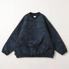 BASEBALL HALF ZIP JACKET  | NAVY TREE CAMO