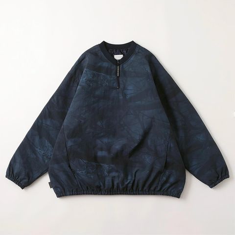 BASEBALL HALF ZIP JACKET  | NAVY TREE CAMO SFCFW25J03 Stripes For Creative