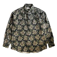 BUDS PAISLEY B.D SHIRT / D GRAY / バッズペイズリー柄シャツ