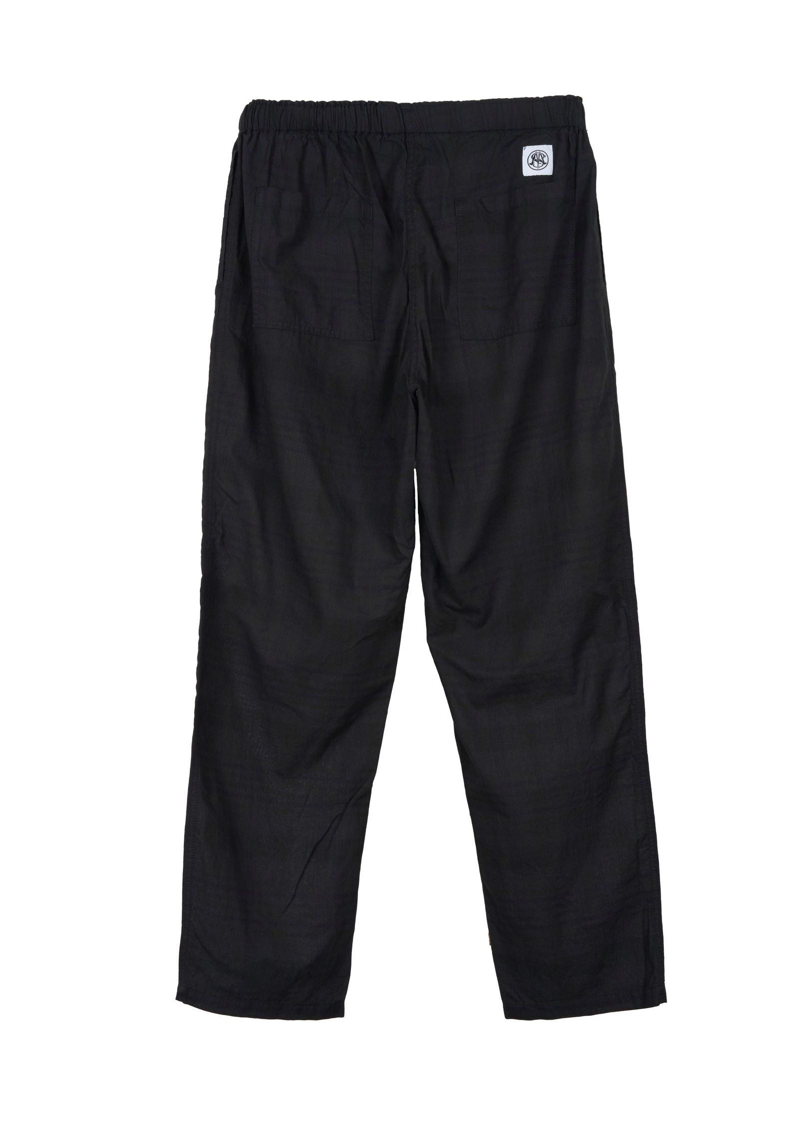 MADRAS DYED PANTS / BLACK / チェックパンツ