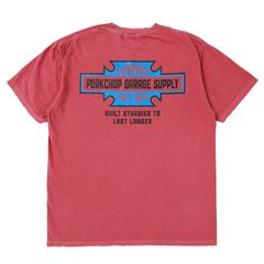 BAR&SHIELD TEE / RED / プリントロンティー