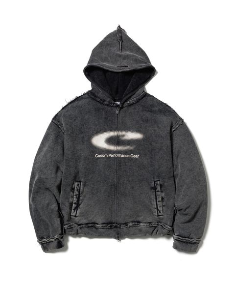 CPG HT LOGO ZIP HOODIE / BLACK / パウダー加工ジップパーカー / FS1887