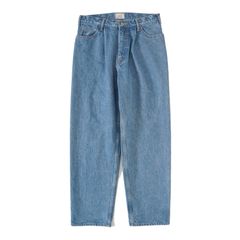 5POCKET TUCK WIDE DENIM PANTS BIO / BLUE