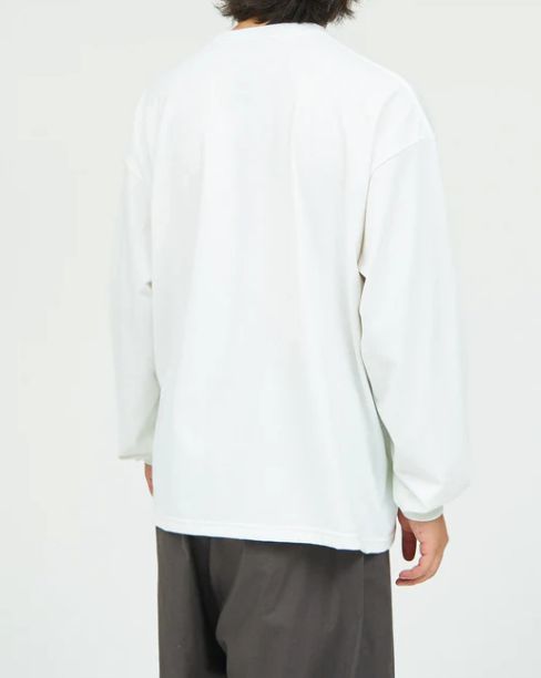 DRY JERSEY L/S CREW NECK TEE / WHITE