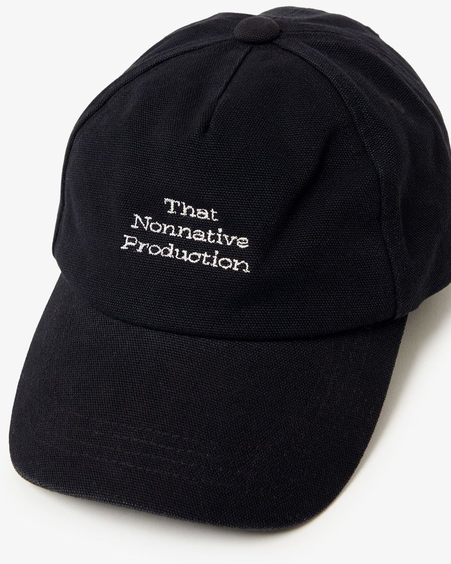 WORKER 6P CAP COTTON OXFORD / BLACK