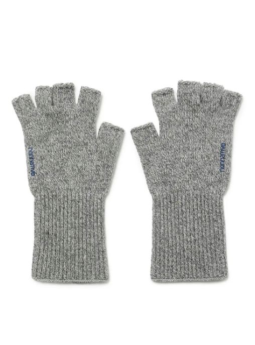DWELLER CUT OFF GLOVES WOOL YARN / OATMEAL