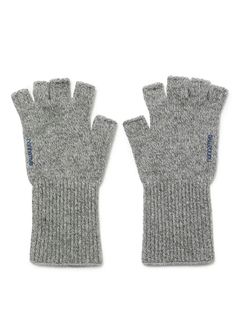 DWELLER CUT OFF GLOVES WOOL YARN / OATMEAL
