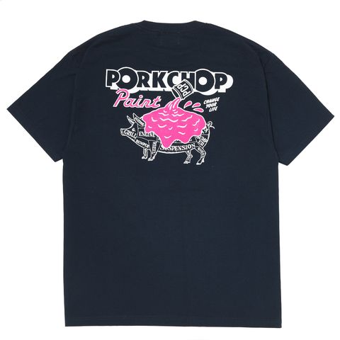 PCP PORK TEE / NAVY / プリント ティーシャツ