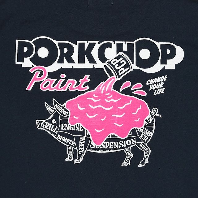 PCP PORK TEE / NAVY / プリント ティーシャツ