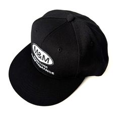Flat Visor Cap / BLACK / スナップバックキャップ