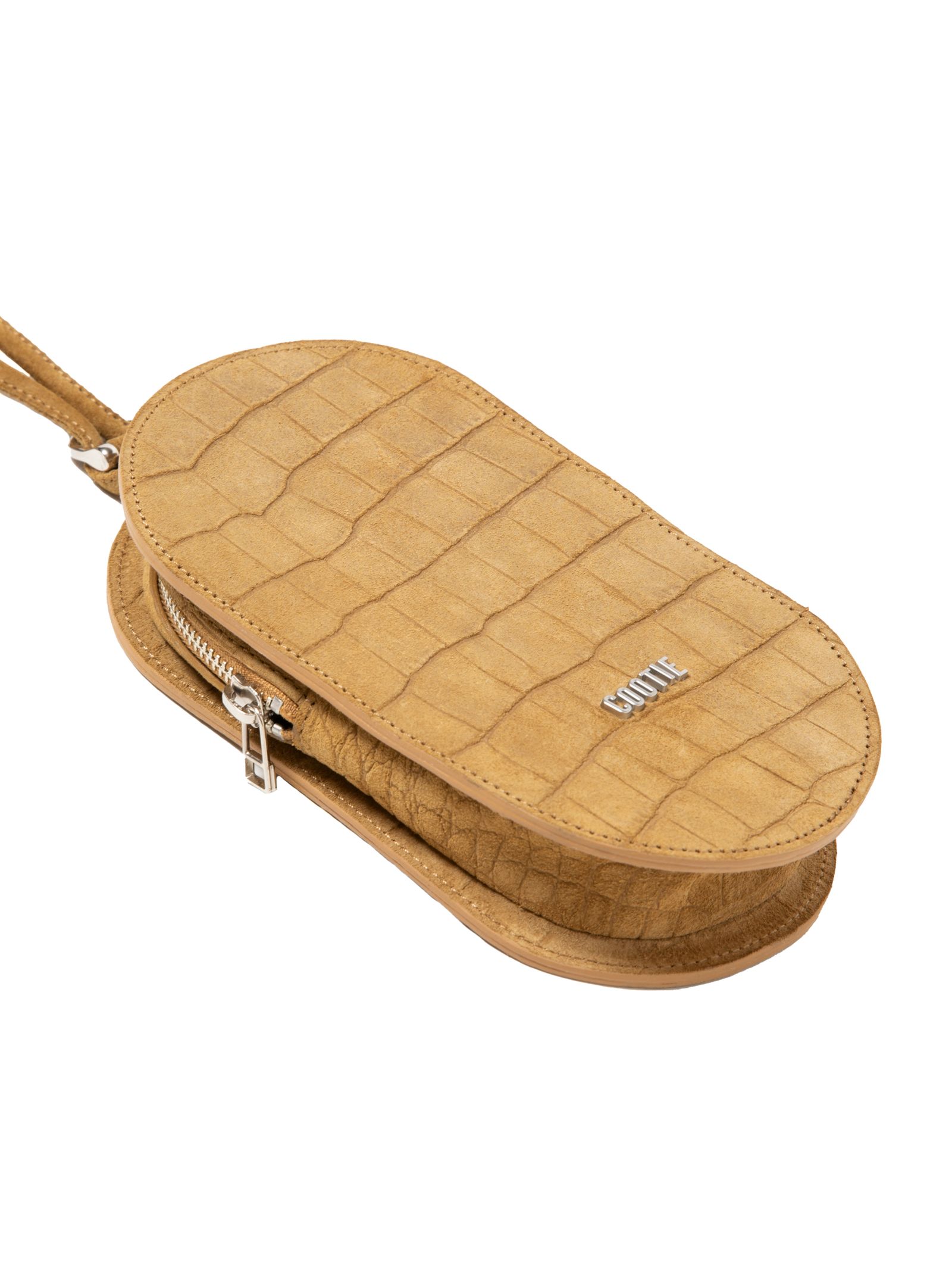 Leather Pill Bag / Beige Embossed Suede /  ショルダーバッグ / CTE-26S515