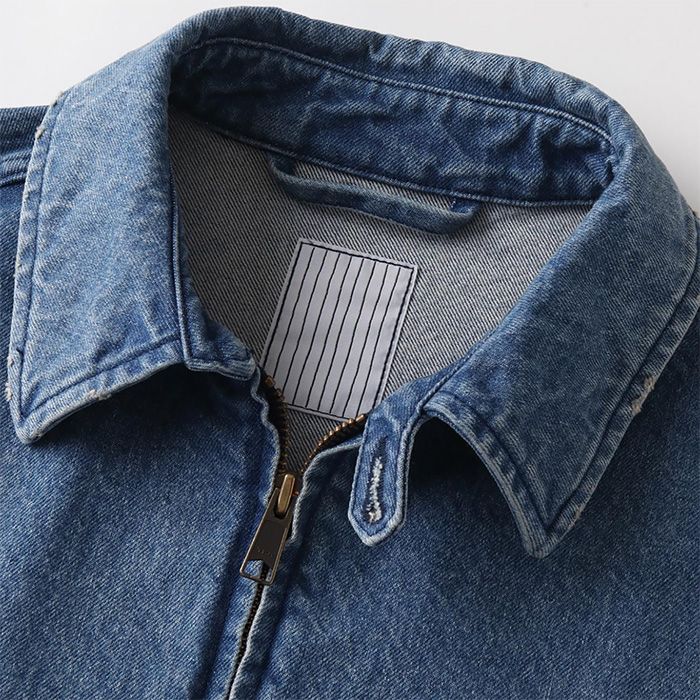 WASHED DENIM JACKET | WASHED BLUE