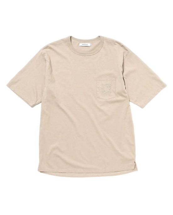 トップス nonnative DWELLER N/S TEE COTTON SAND DWELLER N/S TEE COTTON JERSEY | PRODUCTS | nonnative SPRING