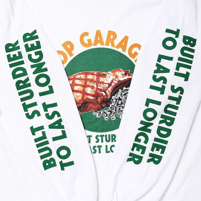 PC & SCREW L/S TEE / WHITE / プリントロンティー