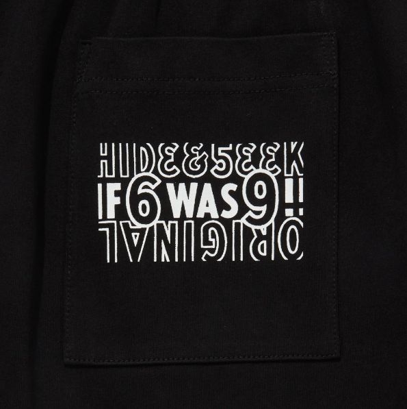 "HideandSeek×Toru Nishiura" Original Jersey Short / BLK / ショーツ