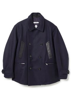 MARINER COAT W/N DOUBLE MELTON WITH WINDSTOPPER® / NAVY / ピーコート / NN-JU4705