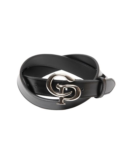 Symbol Buckle Leather Belt / SILVER / ベルト