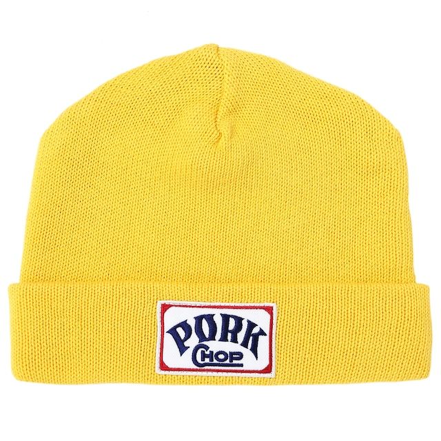 SQUARE WAPPEN BEANIE CAP / YELLOW