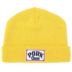 SQUARE WAPPEN BEANIE CAP / YELLOW