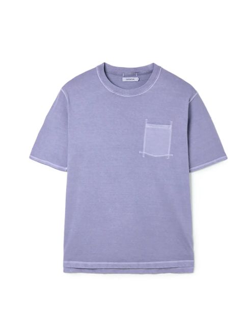 DWELLER S/S TEE COTTON JERSEY PIGMENT DYE / PURPLE