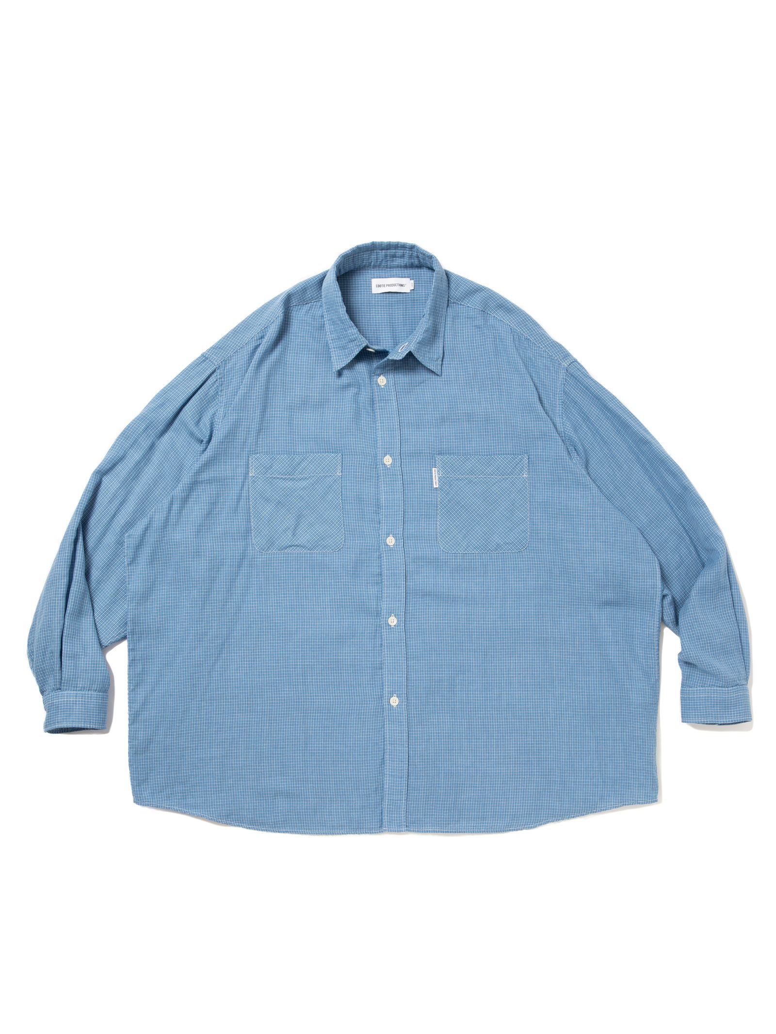 Double Gauze Check Oversized L/S Shirts / SAXE / チェックシャツ / CTE-25A410