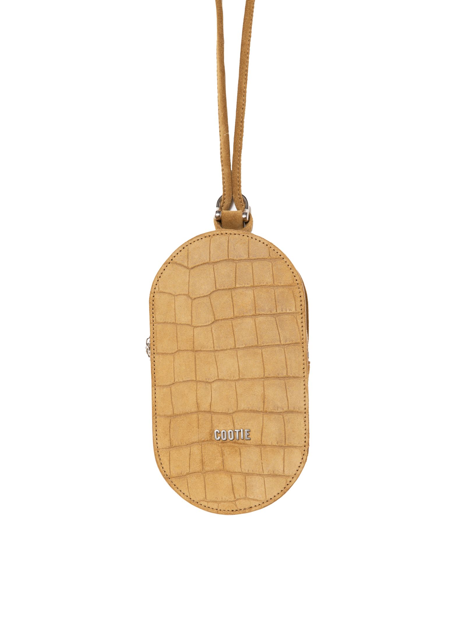 Leather Pill Bag / Beige Embossed Suede /  ショルダーバッグ / CTE-26S515