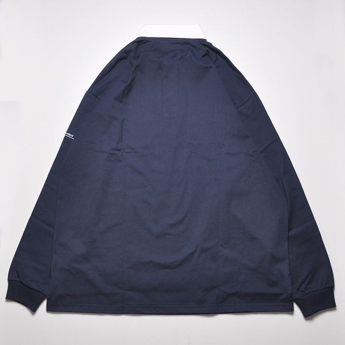 DESCENDANT - CROUCH POLO LS / NAVY | Stripe Online Store