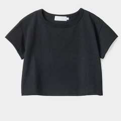 Women / Recycled Cotton Jersey Compact Tee / Black
