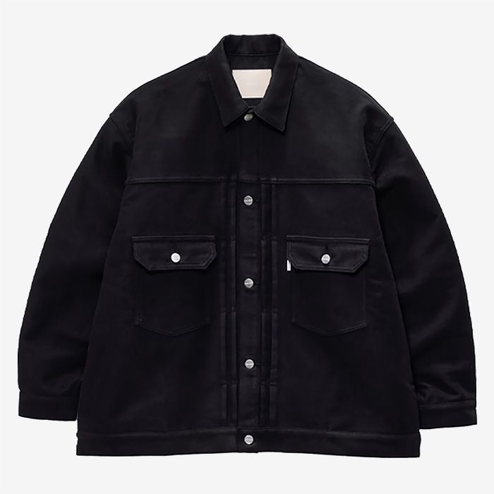 Cotton Double Serge Jacket / Black