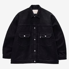 Cotton Double Serge Jacket / Black
