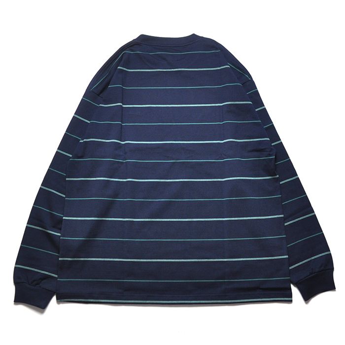 DESCENDANT - HORIZONTAL MULTI STRIPE LS / BLACK | Stripe Online Store