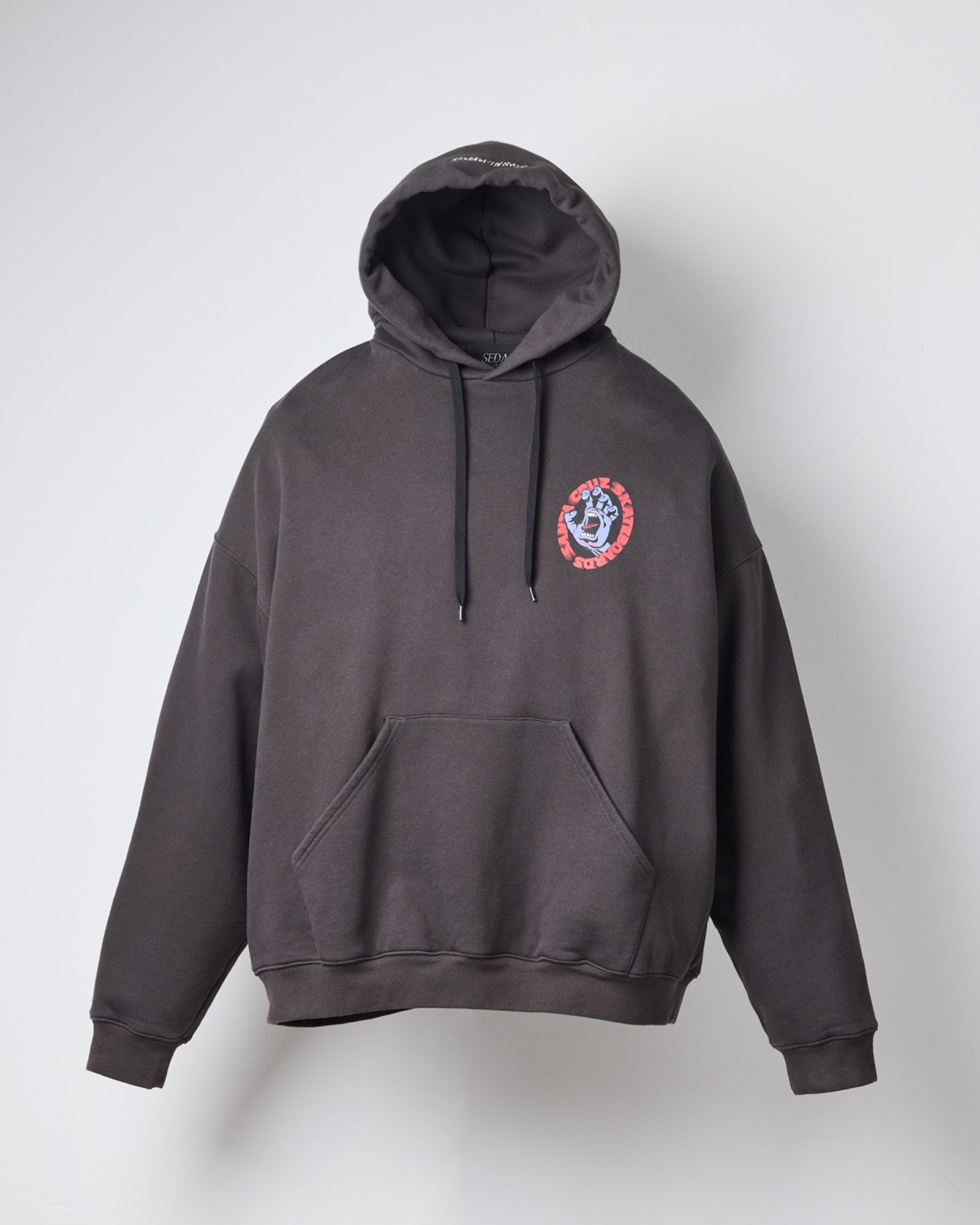 SANTA CRUZ / SCREAMING HAND HOODIE / Faded Black