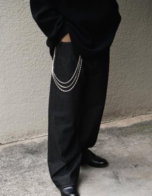 12.5oz Denim 5 Pocket Square Leg Pants / BLACK FADE /  ストレートデニムパンツ / CTE-25A107