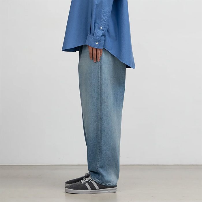 Selvage Denim Two Tuck Pants -LIGHT FADE- / INDIGO LIGHT FADE
