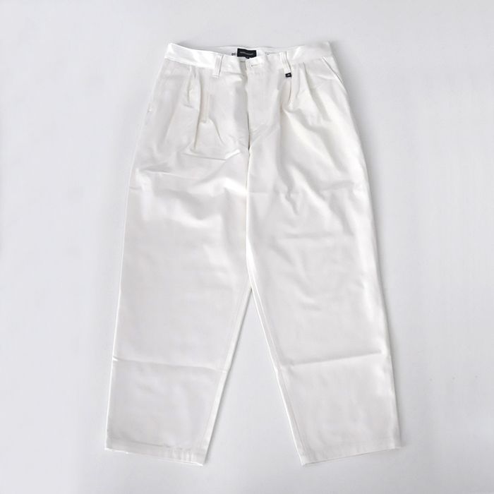 DESCENDANT - DC-3 ORGANIC COTTON TWILL TROUSERS / WHITE | Stripe Online  Store