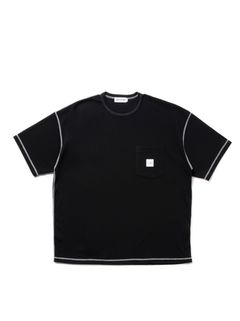 T/C Waffle Error Fit S/S Tee / BLACK×WHITE /  ワッフルティーシャツ