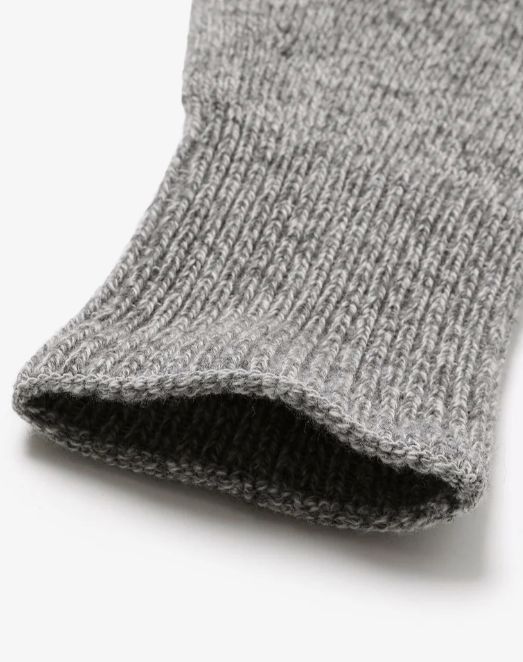 DWELLER CUT OFF GLOVES WOOL YARN / OATMEAL