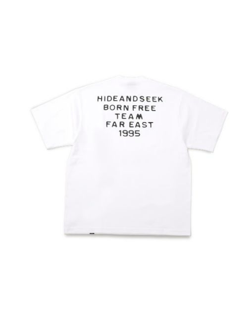 Typewriter S/S Tee (BigSilhouette) / WHT / プリントティーシャツ