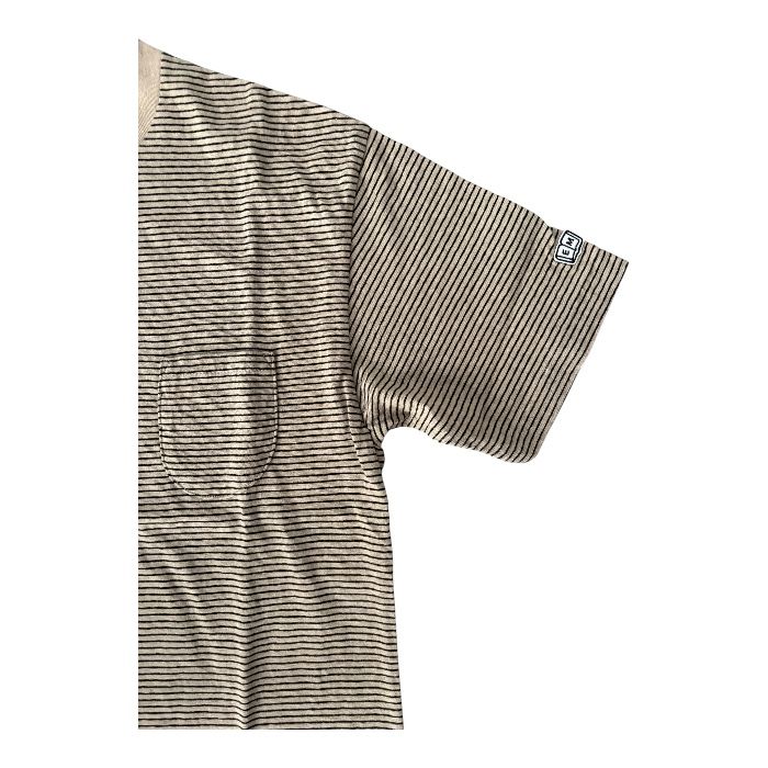 Horizontal Striped S/S Tee / Gun Smoke Striped